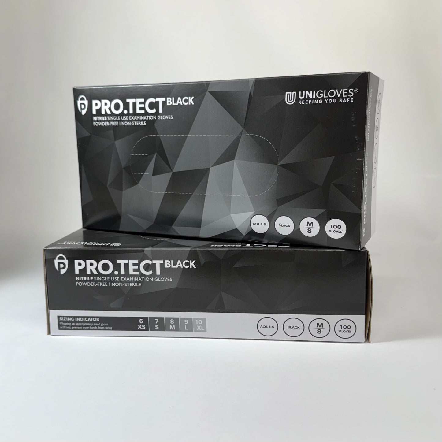 PRO.TECT Black Nitrile Exam Gloves